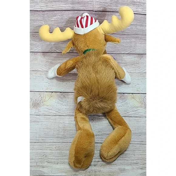 Vintage Macys Limited Edition Plush Christmas Bullwinkle Stuffed Moose Brown 21" - Picture 4 of 7